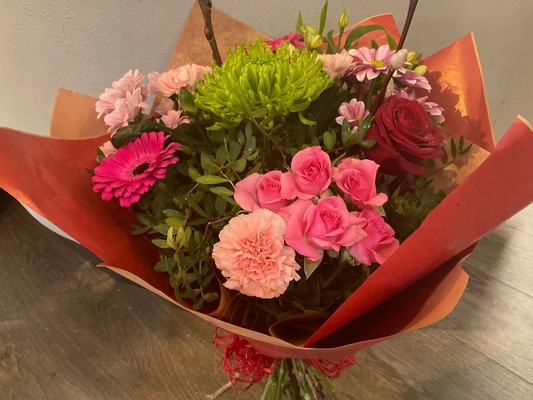 Valentines seasonal hand tied